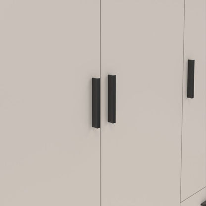 Sprint Wardrobe with 3 Doors + 3 Drawers in Cashmere