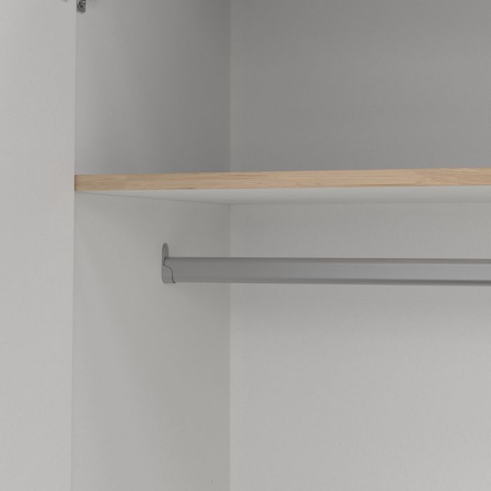Sprint Wardrobe with 4 Doors + 3 Drawers in Jackson Hickory