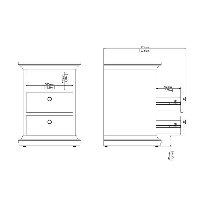 Paris Nightstand in Cashmere