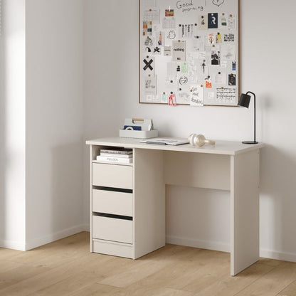 Function Plus Desk 3 Drawers in Cashmere