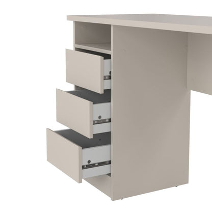 Function Plus Desk 3 Drawers in Cashmere