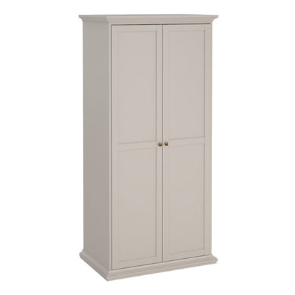 Paris Wardrobe with 2 Doors in Cashmere
