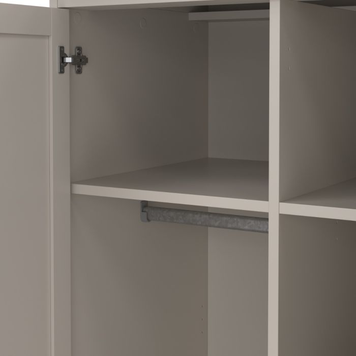 Paris Wardrobe with 2 Doors in Cashmere