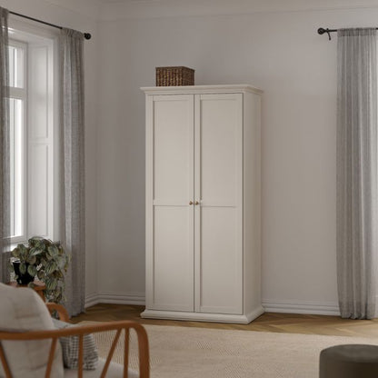 Paris Wardrobe with 2 Doors in Cashmere