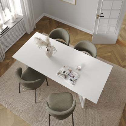 Family Dining table 90x200cm in White