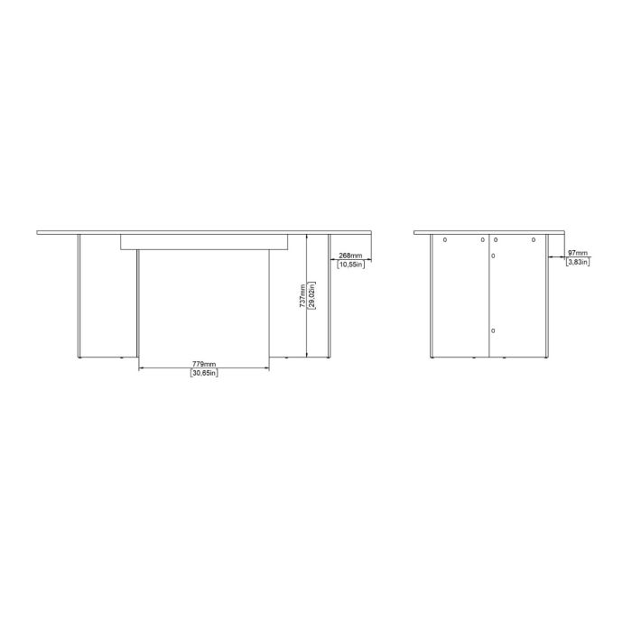 Family Dining table 90x200cm in Cashmere