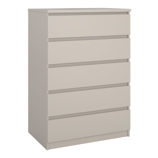 Naia Chest of 5 Drawers in Cashmere