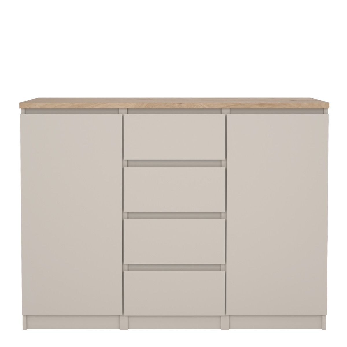 Naia Sideboard 4 Drawers 2 Doors in Cashmere Jackson Hickory