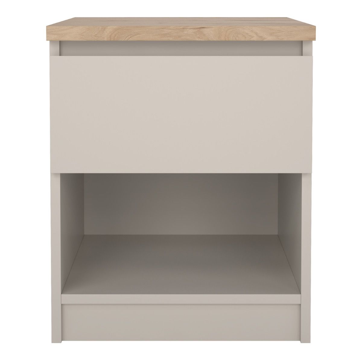 Naia Bedside 1 Drawer 1 Shelf in Cashmere Jackson Hickory