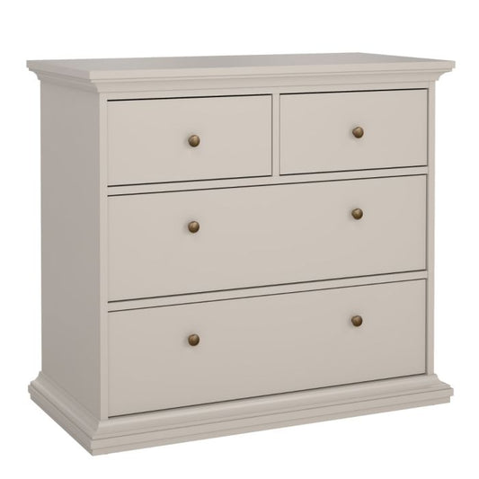 Paris Chest of 4 Drawers in Cashmere