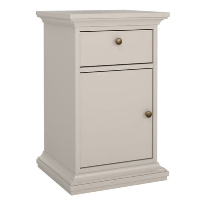 Paris Nightstand 1 door 1 Drawer in Cashmere
