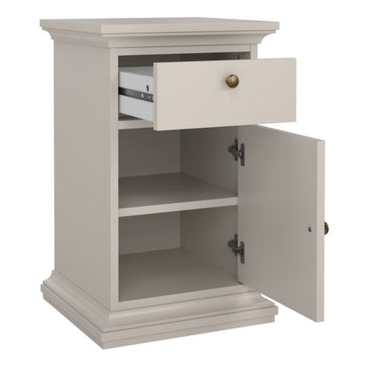 Paris Nightstand 1 door 1 Drawer in Cashmere