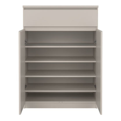 Naia Shoe cabinet with 2 Doors 1 Drawer in Cashmere
