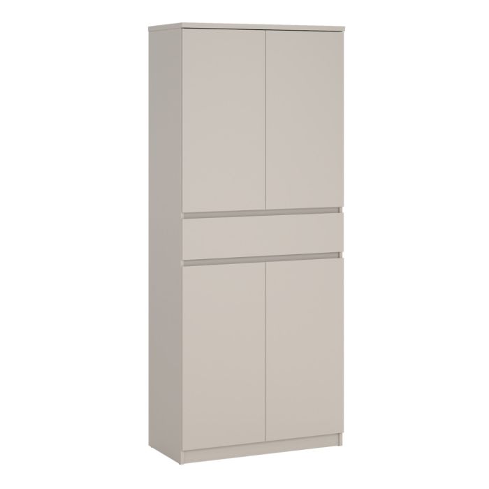 Naia Shoe cabinet with 4 Doors 1 Drawer in Cashmere