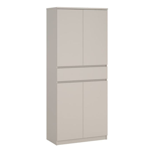 Naia Shoe cabinet with 4 Doors 1 Drawer in Cashmere