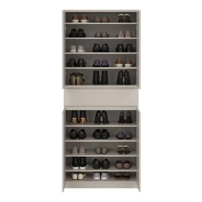 Naia Shoe cabinet with 4 Doors 1 Drawer in Cashmere