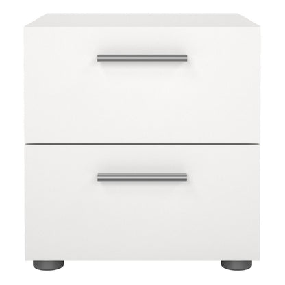 Pepe Bedside 2 Drawers in White