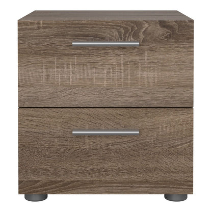 Pepe Bedside 2 Drawers in Truffle Oak