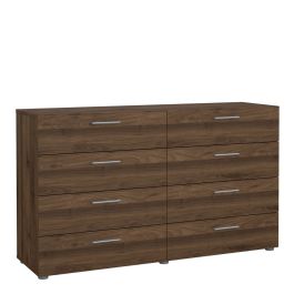 Pepe Wide Chest of 8 Drawers in Walnut