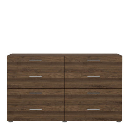 Pepe Wide Chest of 8 Drawers in Walnut