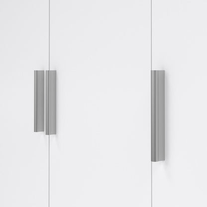 Pepe Wardrobe with 3 Doors in Oak with White High Gloss