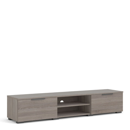 Match TV Unit with 2 Drawers and 2 Shelves in Truffle Oak
