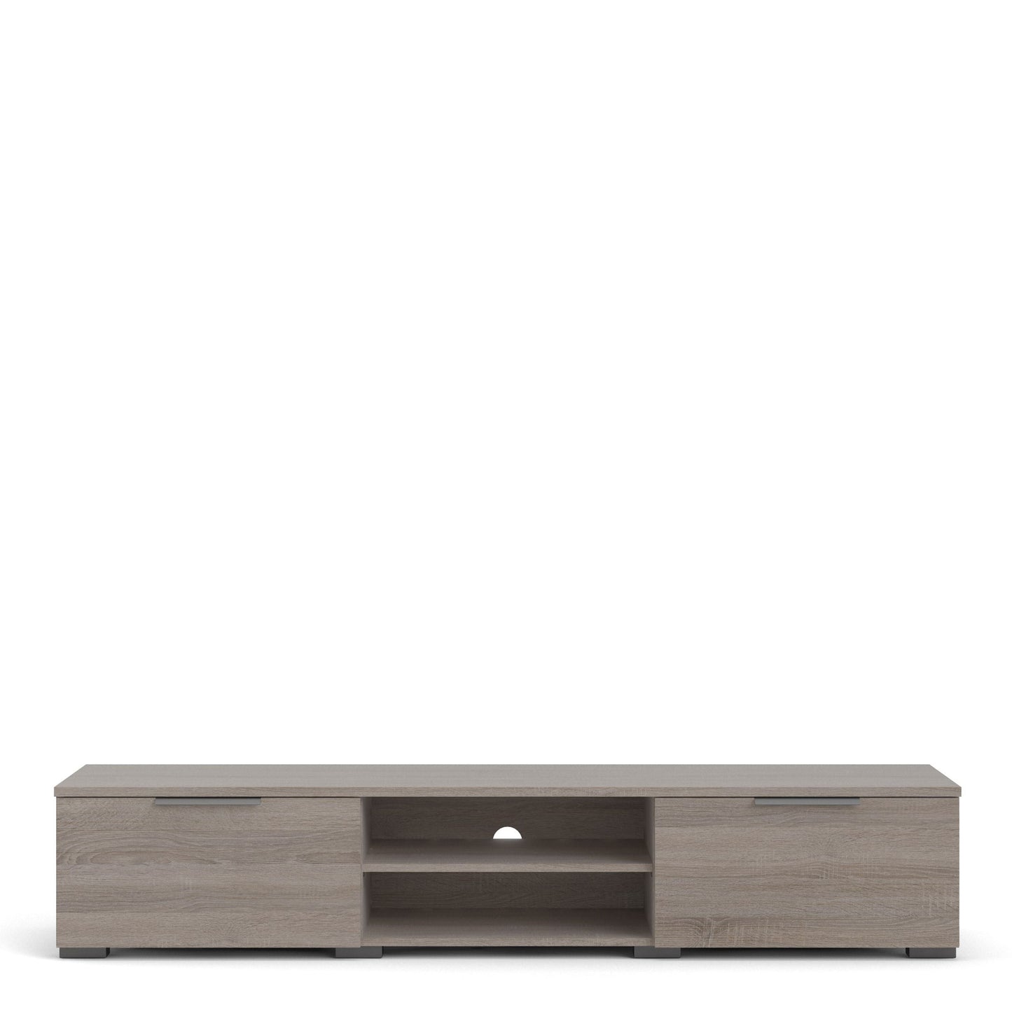 Match TV Unit with 2 Drawers and 2 Shelves in Truffle Oak
