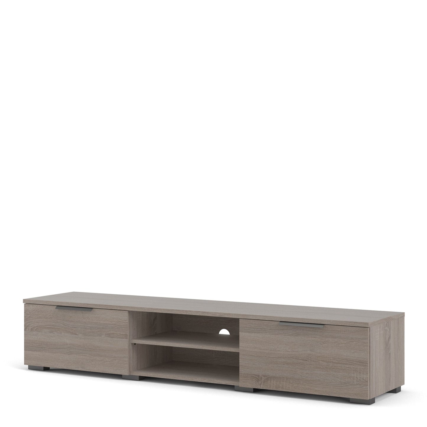 Match TV Unit with 2 Drawers and 2 Shelves in Truffle Oak