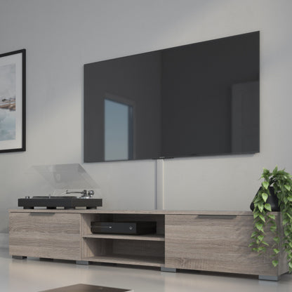 Match TV Unit with 2 Drawers and 2 Shelves in Truffle Oak