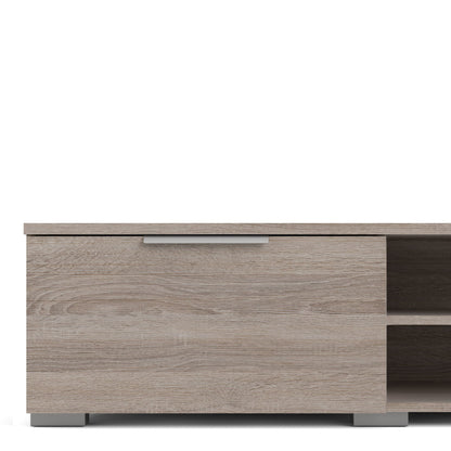 Match TV Unit with 2 Drawers and 2 Shelves in Truffle Oak