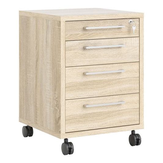 Prima Mobile Cabinet in Oak