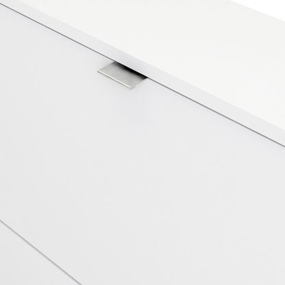 Shoes Cabinet with 2 Flip Down Doors in White