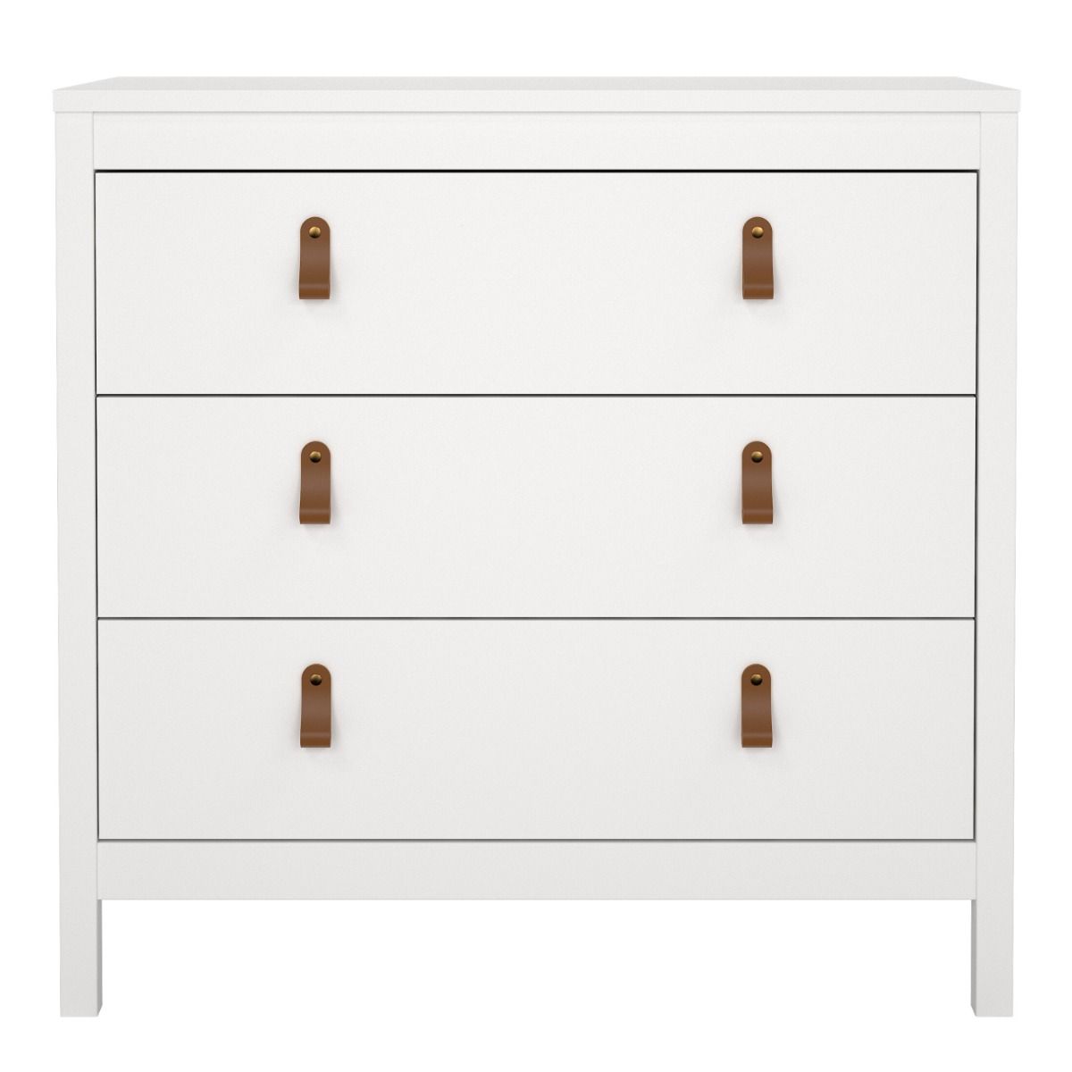 Barcelona Chest 3 Drawers in White