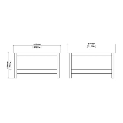 Barcelona Coffee Table in Matt Black