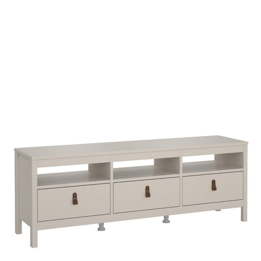 Barcelona TV Unit 3 Drawers in Cashmere