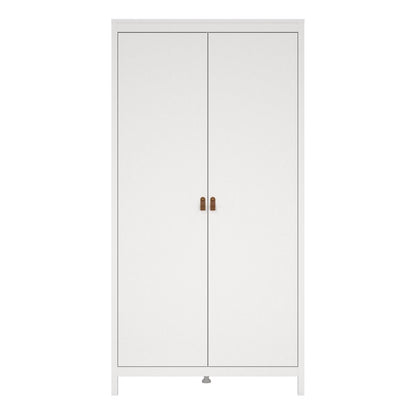Barcelona Wardrobe with 2 Doors in White