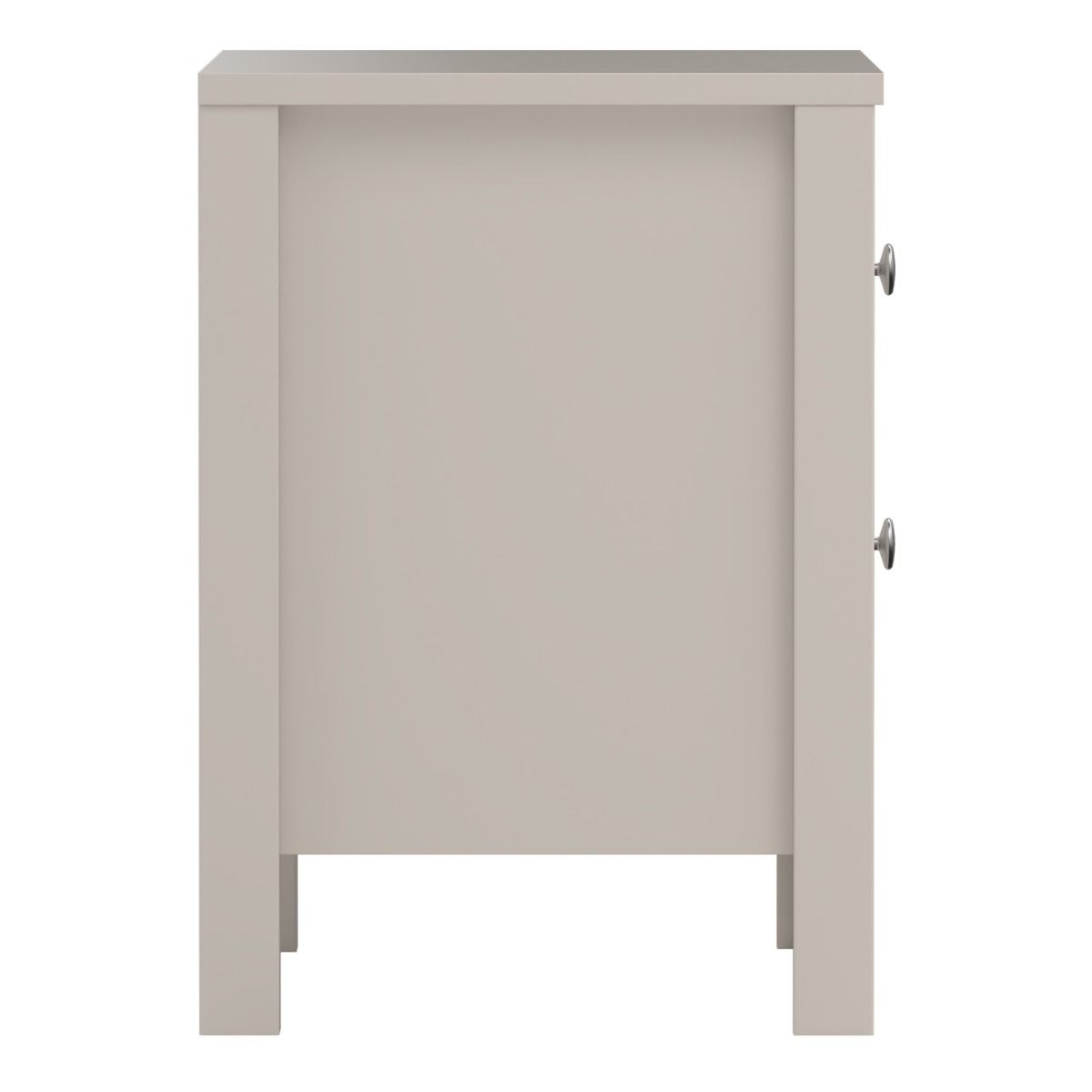Madrid Bedside Table 2 Drawers in Cashmere