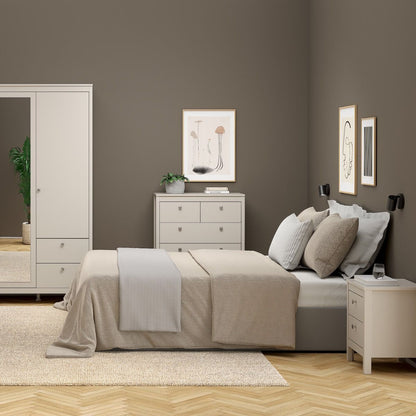 Madrid Bedside Table 2 Drawers in Cashmere