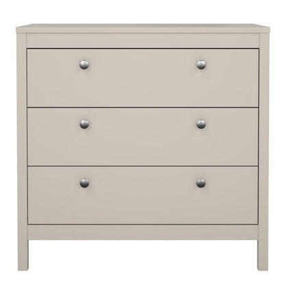 Madrid Chest 3 Drawers in Cashmere