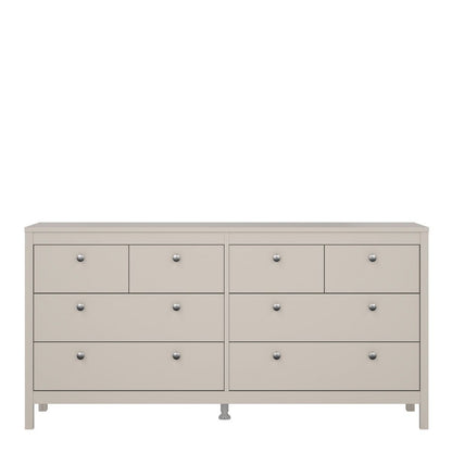 Madrid Double Dresser 4+4 Drawers in Cashmere