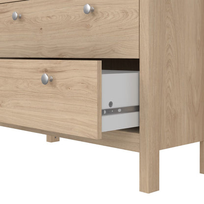Madrid China Cabinet 2 Glass Doors with 3 Drawers in Jackson Hickory Oak