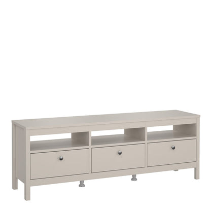 Madrid TV Unit 3 Drawers in Cashmere