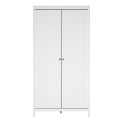 Madrid Wardrobe with 2 Doors in White