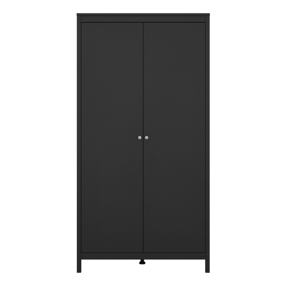 Madrid Wardrobe with 2 Doors in Matt Black