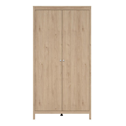 Madrid Wardrobe 2 Doors in Jackson Hickory Oak