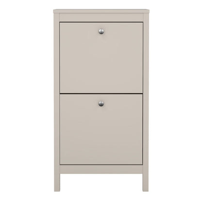 Madrid Shoe Cabinet 2 Flip Down Doors in Cashmere