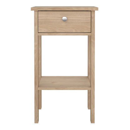 Madrid Bedside Table with 1 Drawer in Jackson Hickory Oak