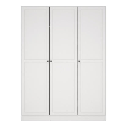 Brande Wardrobe with 3 Frame Doors in White
