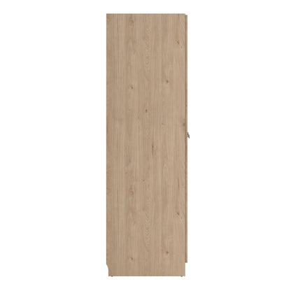 Brande Wardrobe with 3 Frame Doors in Jackson Hickory Oak