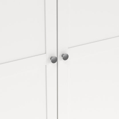 Brande Wardrobe with 4 Frame Doors in White